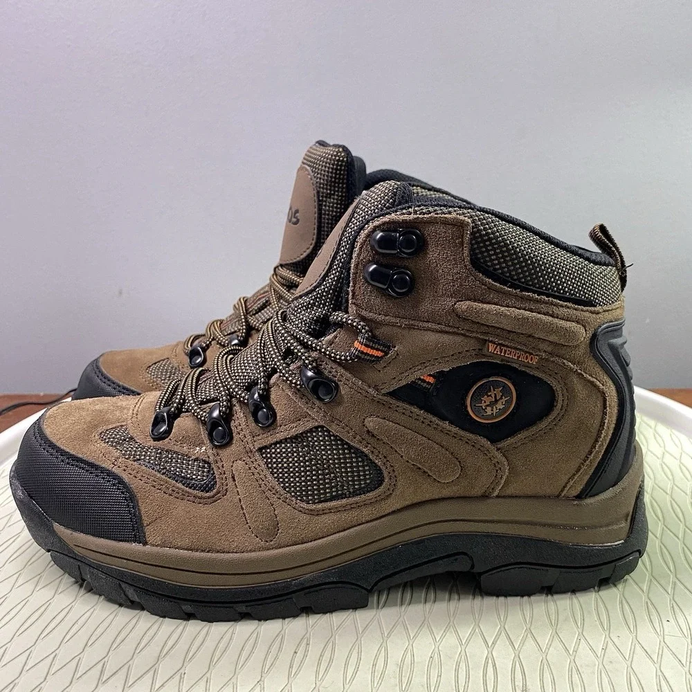 Nevados Mens Klondike Waterproof Hiking Ankle‎ Boots Brown &Black Sz.8.5 NWB